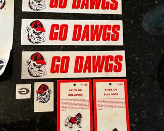 UGA stickers and temporary tattoos