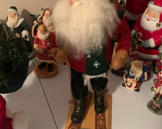 Santa on skis