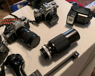 SLR Cameras and equipment