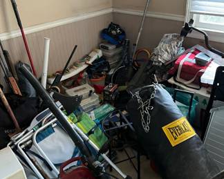 Garage treasure hunt - fishing gear/equipment; power tools; golfing gear