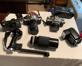 SLR Cameras and equipment