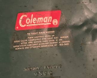 Coleman camp stove