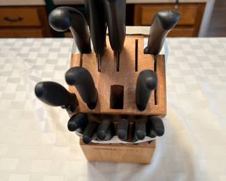 Miracle Blade III knives and block