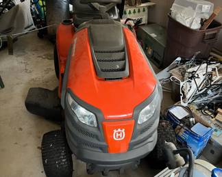 Husqvarna riding lawn mower - used once but not to cut grass!
