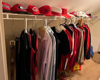 UGA hats, clothes, and belts