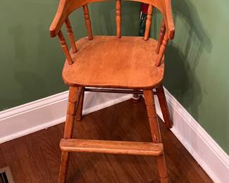 Vintage child's high chair