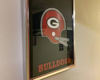 Vintage UGA framed sign 