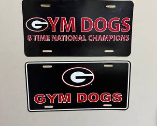 UGA Gym Dogs license plates
