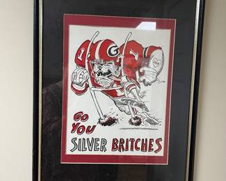 Go you Silver Britches framed artwork