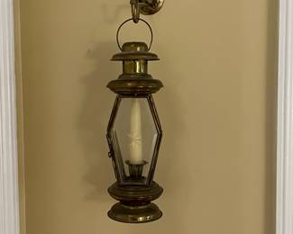 Vintage brass sconce