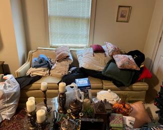 Decor, Christmas, records, UGA stuff, etc. to sort through!