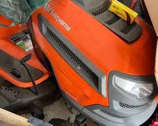 Husqvarna riding lawn mower - used once but not to cut grass!