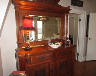 Antique Belgian sideboard or back bar, pristine