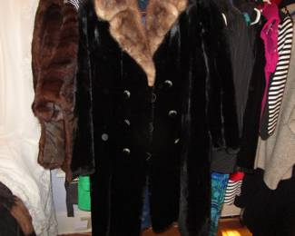Antique fur coats