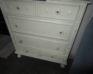 White painted dresser