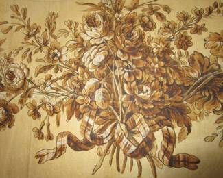 Vintage painted wallpaper samples