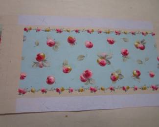 Vintage painted wallpaper samples