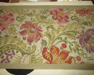 Vintage painted wallpaper samples