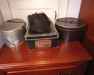 Antique hat boxes antique hat