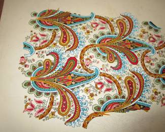 Vintage painted wallpaper samples