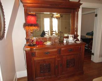 Antique Belgian back bar/sideboard