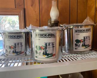 New stock pots. 