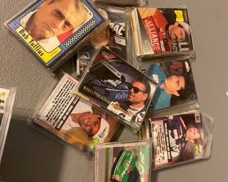 Lots of baseball cards. 
