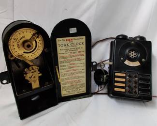 Antique Tork Clock Western Electric Interphone