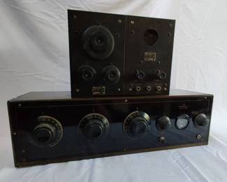 Antique Westtinghouse type RA Receiving Tuner and Arwall Factories Radio