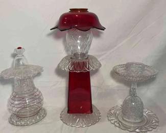 Assemblages Red and White Whimsical Creations