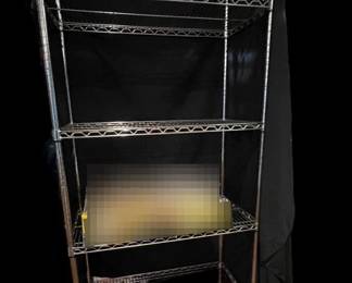 Chrome 4 Shelf unit on wheels