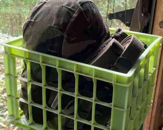 Comouflage and Army Theme Compound BOw, Canteens Helmet, Belts