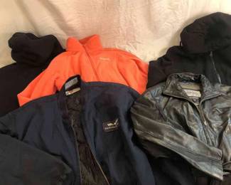 Faux Sherpa Lined Hooded, Wilsons Leather, Columbia Fleece and 90s Walmart work coat