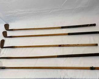 Golf clubs with Wooden Shafts