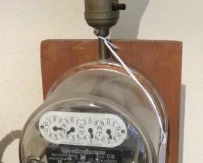 Electric Meter Table Lamp