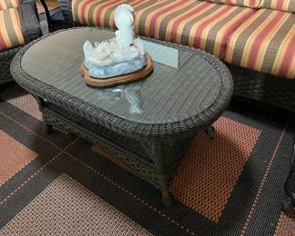 WICKER COFFEE TABLE
