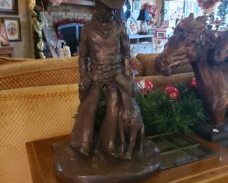 "COWDOG" BY LARGO, SIGNED -19" TALL