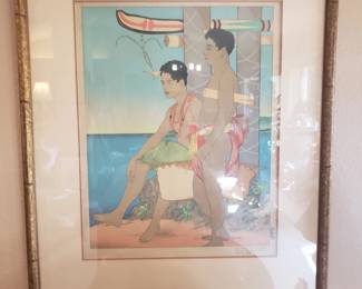 Paul Jacoulet stamped