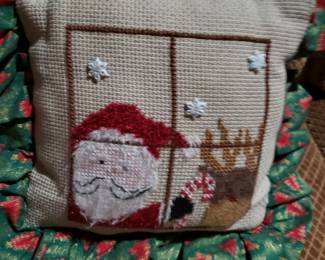 Needlepoint pillow