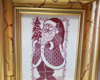 Cross stitch santa