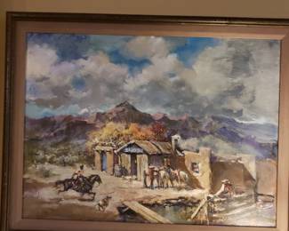 "THE WATERING HOLE" by artist Author FitzSimmons