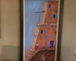 Oil painting "Adobe scene"..love this