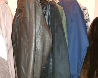 Mans XL leather jacket