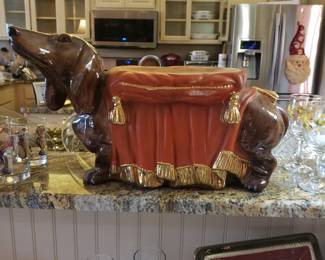 Ceramic Douchhound stool