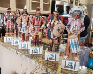 SKI COUNTRY NATIVE AMERICAN INDIAN BOURBON DECANTERS