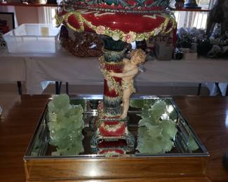 Love this piece ! Circa 1904. Also green stone ...not guessing the type green stone!