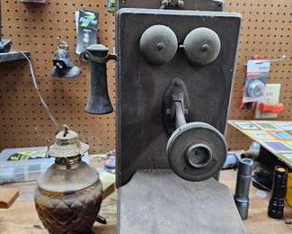 Vintage wall mounted phone