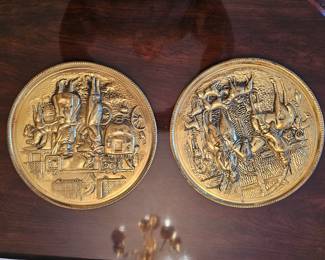 Brass wall hangings