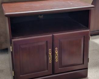 Small TV stand with storage 