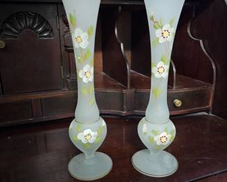 Hand Painted Bud Vases